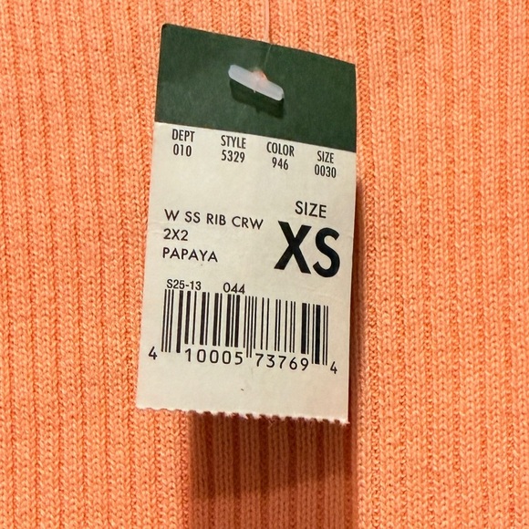 Eddie Bauer Orange Ribbed Knit Blouse - Picture 8 of 8